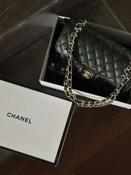 Chanel Classic Medium Flap Bag. PREMIUM Текстурна шкіра [ [Коробка магніт]] pr002920 фото