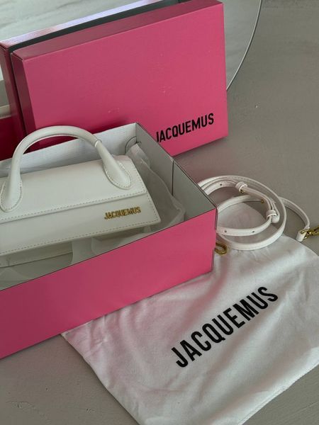Jacquemus Le Chiquito Long White Leather Top WHITE pr1010 фото