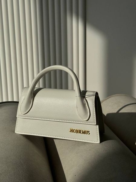 Jacquemus Le Chiquito Long White Leather Top WHITE pr1010 фото