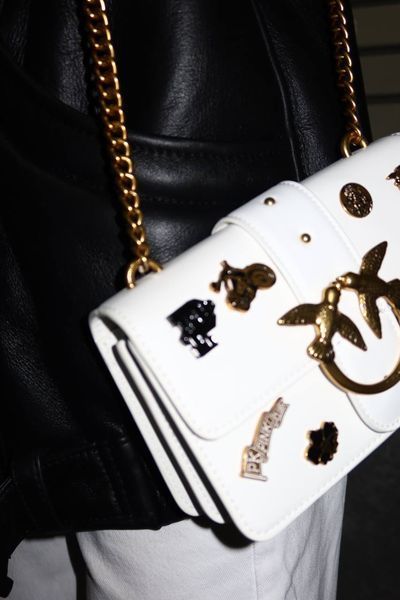 Pinko Mini Love Bag One Simply With Enamel Pin White [оригінальна коробка] pink1007 фото