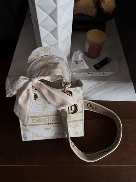 Christian Dior Medium Lady D-Lite Bag Yellow [оригінальна коробка] pr01248 фото