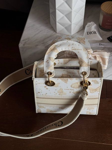 Christian Dior Medium Lady D-Lite Bag Yellow [оригінальна коробка] pr01248 фото
