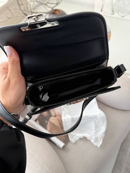 Celine Teen Triomphe Bag Black in Shiny Calfskin PREMIUM [оригінальна коробка] pr02422 фото