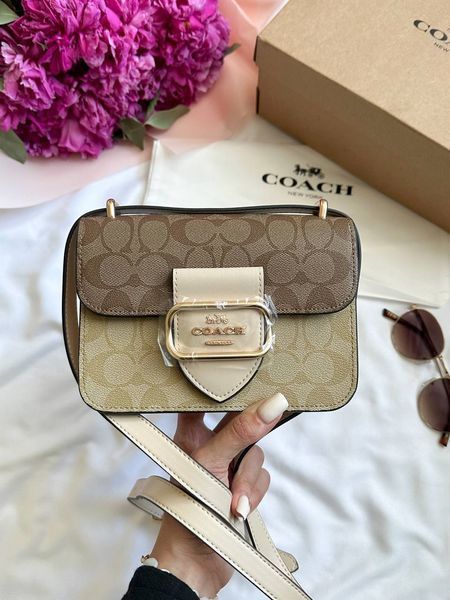 Coach Morgan Shoulder Bag Mini Milk магнітна коробка pr2228 фото