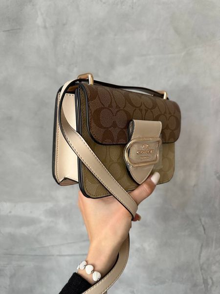 Coach Morgan Shoulder Bag Mini Milk магнітна коробка pr2228 фото