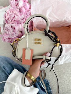 Miu Miu Leather Top-Handle Bag White [оригінальна коробка] miu2503 фото