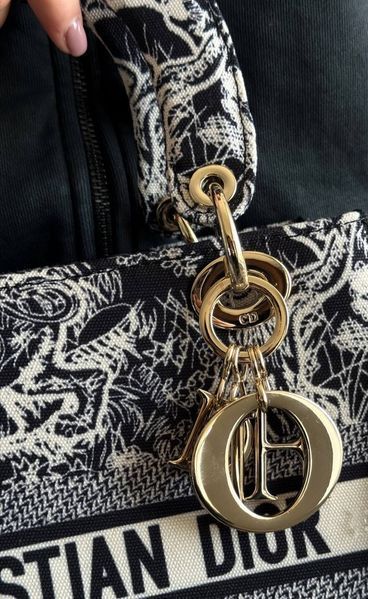 Christian Dior Medium Lady D-Lite Bag Dark Grey [оригінальна коробка] pr01241 фото