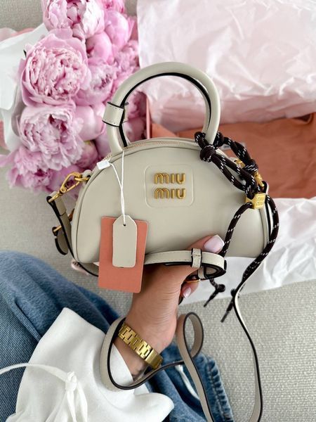 Miu Miu Leather Top-Handle Bag White [оригінальна коробка] miu2503 фото