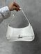 Jacquemus Le Bisou Ceinture Leather Shoulder Bag in WHITE J09903 фото 11