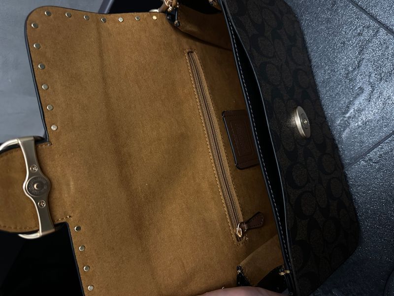 Morgan Crossbody In Colorblock Signature Canvas With Rivets pr23334 фото