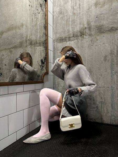 Celine Teen Triomphe Bag Cream in Shiny Calfskin PREMIUM [оригінальна коробка] pr02420 фото