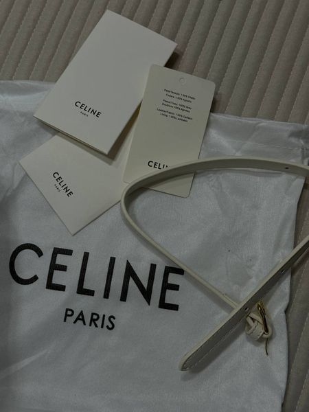 Celine Teen Triomphe Bag Cream in Shiny Calfskin PREMIUM [оригінальна коробка] pr02420 фото