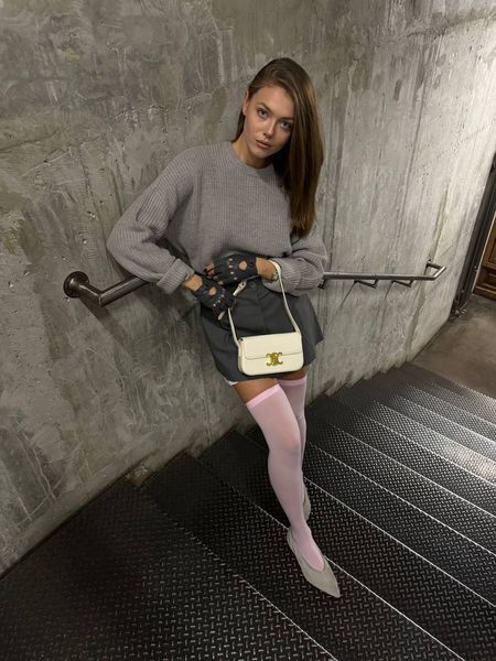 Celine Teen Triomphe Bag Cream in Shiny Calfskin PREMIUM [оригінальна коробка] pr02420 фото