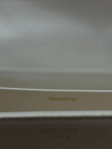 Celine Teen Triomphe Bag Cream in Shiny Calfskin PREMIUM [оригінальна коробка] pr02420 фото