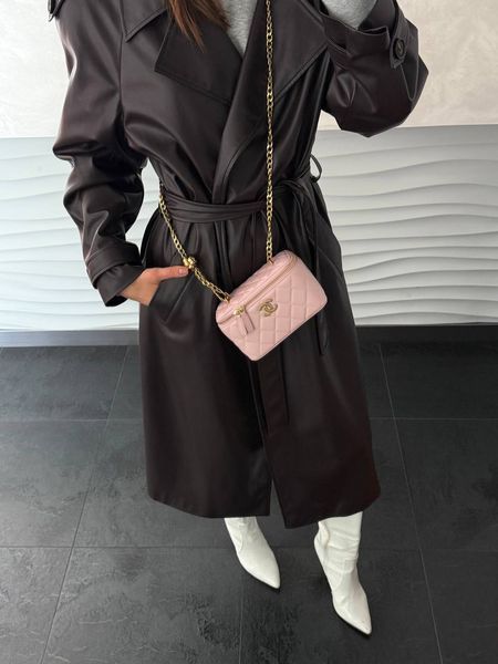 Chanel Classic Powder Lambskin Pearl Crush Vanity Bag Gold [оригінальна коробка] pr2222 фото
