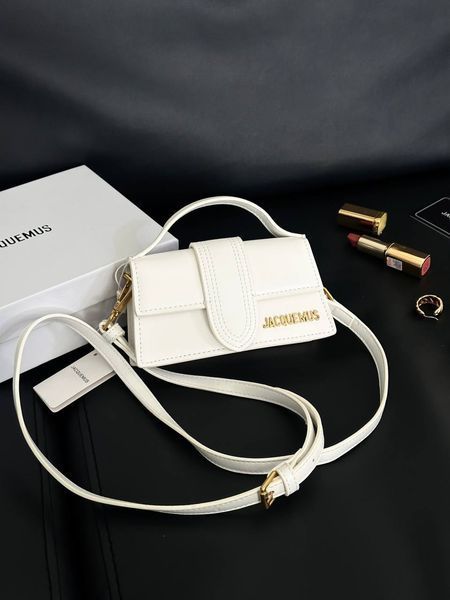 Jacquemus Le Bambino Small Handbag With Adjustable Crossbody WHITE pr1040 фото