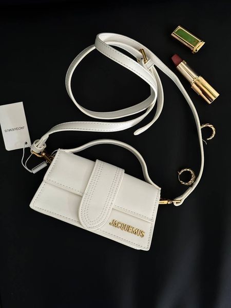Jacquemus Le Bambino Small Handbag With Adjustable Crossbody WHITE pr1040 фото