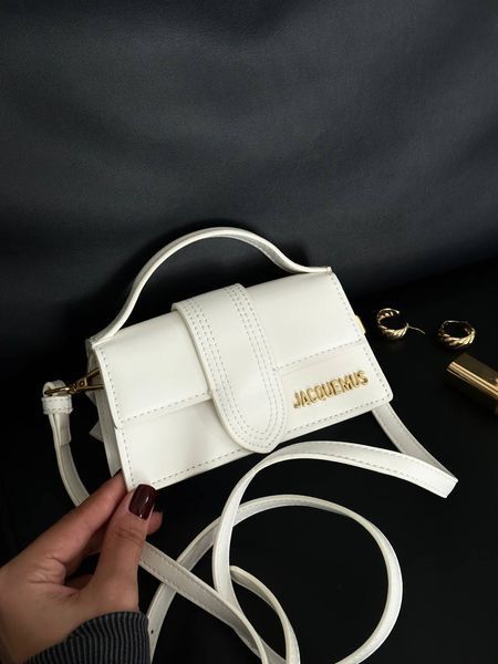 Jacquemus Le Bambino Small Handbag With Adjustable Crossbody WHITE pr1040 фото
