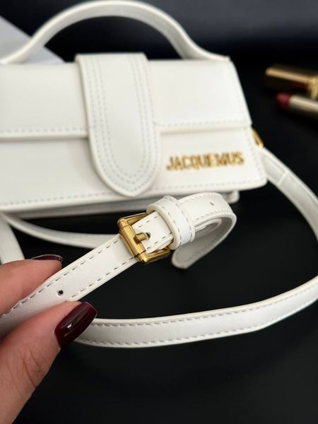 Jacquemus Le Bambino Small Handbag With Adjustable Crossbody WHITE pr1040 фото