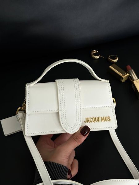 Jacquemus Le Bambino Small Handbag With Adjustable Crossbody WHITE pr1040 фото