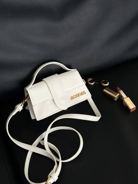 Jacquemus Le Bambino Small Handbag With Adjustable Crossbody WHITE pr1040 фото