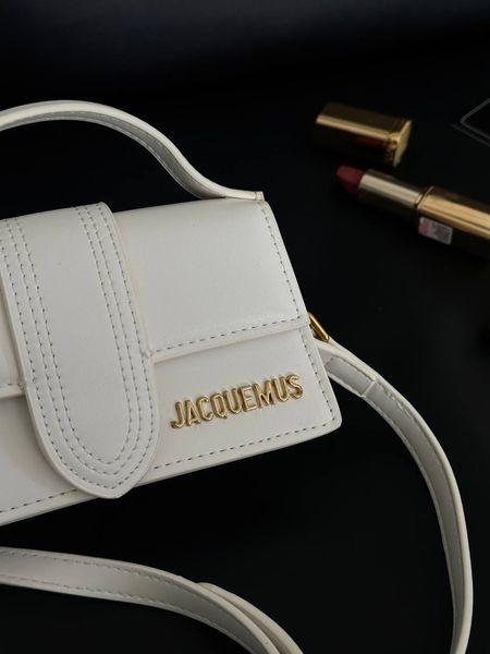 Jacquemus Le Bambino Small Handbag With Adjustable Crossbody WHITE pr1040 фото
