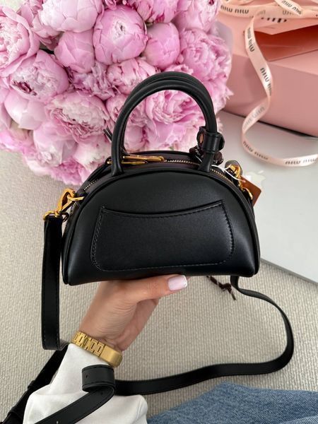 Miu Miu Leather Top-Handle Bag Black [оригінальна коробка] miu2504 фото