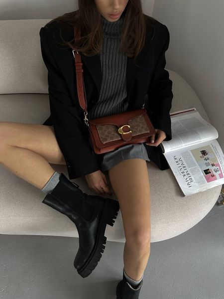 Сoach Tabby Shoulder Bag Signature Canvas Brown/Beige[крафтова коробка] pr10012 фото