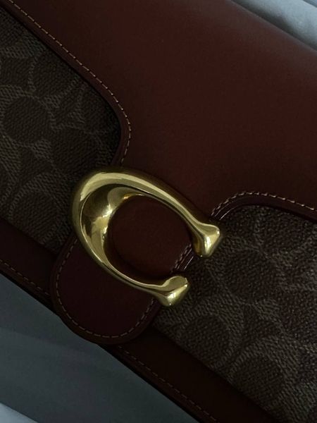 Сoach Tabby Shoulder Bag Signature Canvas Brown/Beige[крафтова коробка] pr10012 фото