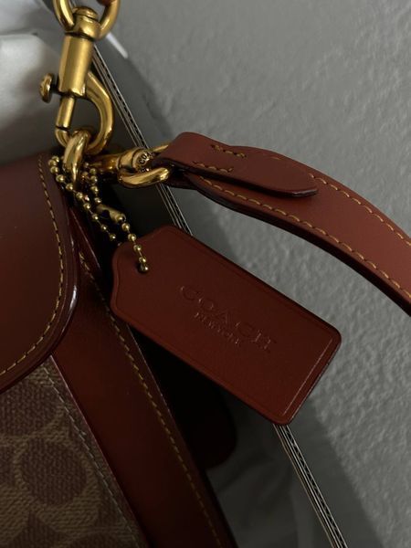 Сoach Tabby Shoulder Bag Signature Canvas Brown/Beige[крафтова коробка] pr10012 фото