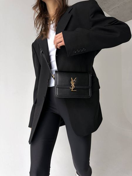Yves Saint Laurent Solferino Black/Gold Оригінальна коробка!! pr0032 фото