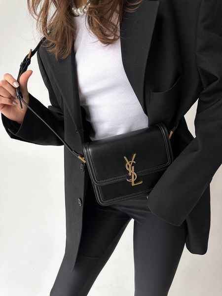 Yves Saint Laurent Solferino Black/Gold Оригінальна коробка!! pr0032 фото