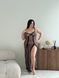 Довга напівпрозора сукня-білизна  для дівчат PLUS SIZE DO3974 фото 2