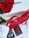 Jacquemus Le Bisou Ceinture Leather Shoulder Bag in Red J09902 фото 14