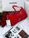 Jacquemus Le Bisou Ceinture Leather Shoulder Bag in Red J09902 фото 9