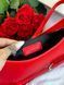 Jacquemus Le Bisou Ceinture Leather Shoulder Bag in Red J09902 фото 7