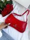 Jacquemus Le Bisou Ceinture Leather Shoulder Bag in Red J09902 фото 5