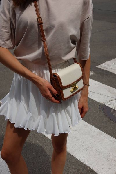 Celine Small Boston Cuir Triomphe in Textile and Calfskin PREMIUM [звичайна брендована коробка] pr0037 фото