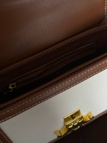 Celine Small Boston Cuir Triomphe in Textile and Calfskin PREMIUM [звичайна брендована коробка] pr0037 фото