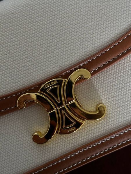 Celine Small Boston Cuir Triomphe in Textile and Calfskin PREMIUM [звичайна брендована коробка] pr0037 фото