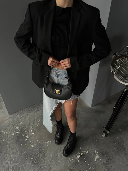 Celine Medium Tilly Bag in Shiny Calfskin Black PREMIUM [оригінальна брендована коробка] pr00049 фото