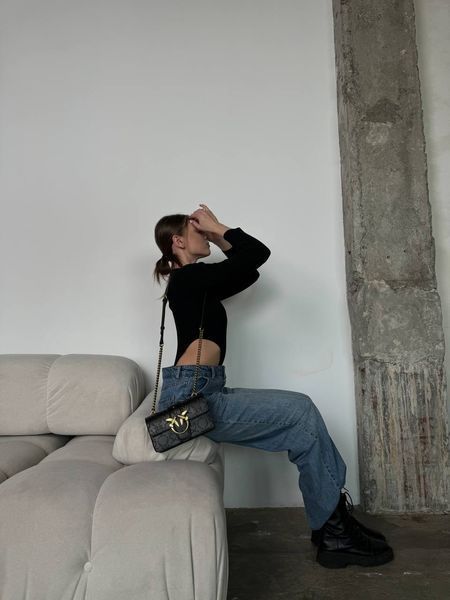 Pinko Love Mini Icon New Monogram Black/Gold [оригінальна коробка] pr10243 фото