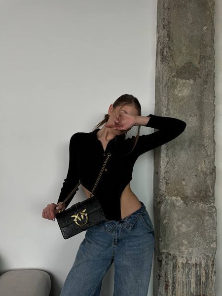 Pinko Love Mini Icon New Monogram Black/Gold [оригінальна коробка] pr10243 фото