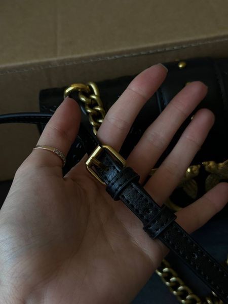 Pinko Love Mini Icon New Monogram Black/Gold [оригінальна коробка] pr10243 фото