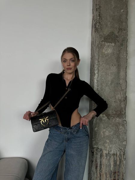 Pinko Love Mini Icon New Monogram Black/Gold [оригінальна коробка] pr10243 фото