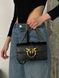 Pinko Love Mini Icon New Monogram Black/Gold [оригінальна коробка] pr10243 фото 24