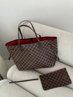 Louis Vuitton Neverfull MM Damier Ebene [Магнітна коробка] pr01291 фото