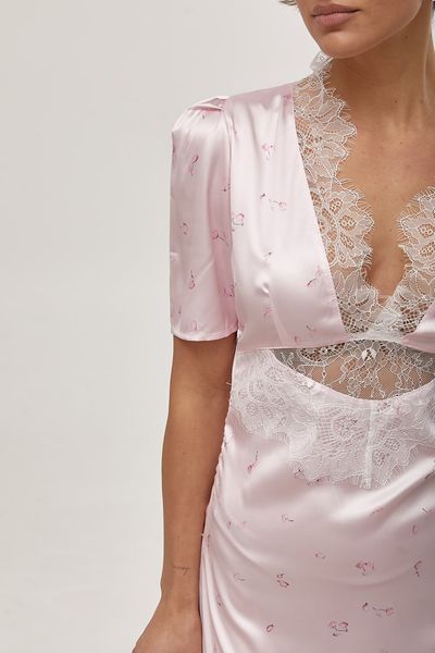 Сукня Satin Lace Maxi 30130 фото