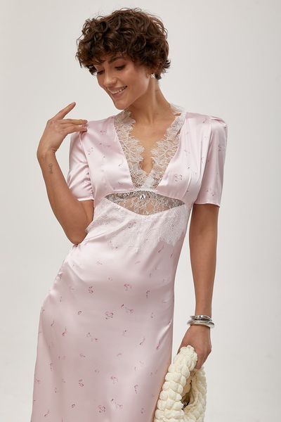 Сукня Satin Lace Maxi 30130 фото