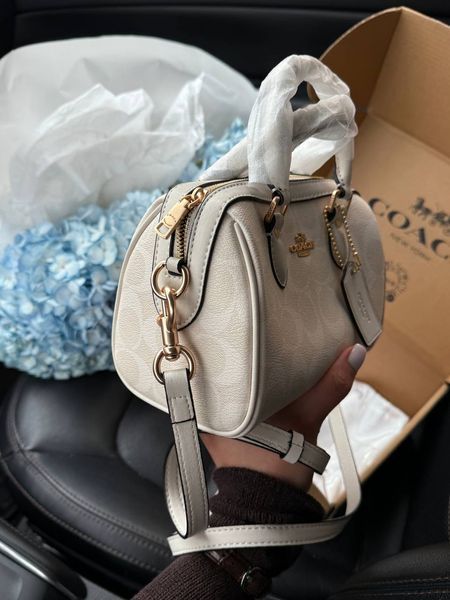 Coach Rowan Satchel Bag In Signature Canvas Milk [оригінальна коробка] pr01988 фото